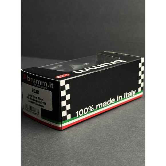 Auto Union Tipo C 1936 #4 Bernardt Rosemeyer - F1 Brumm 1/43 - Plata - Picture 6 of 7